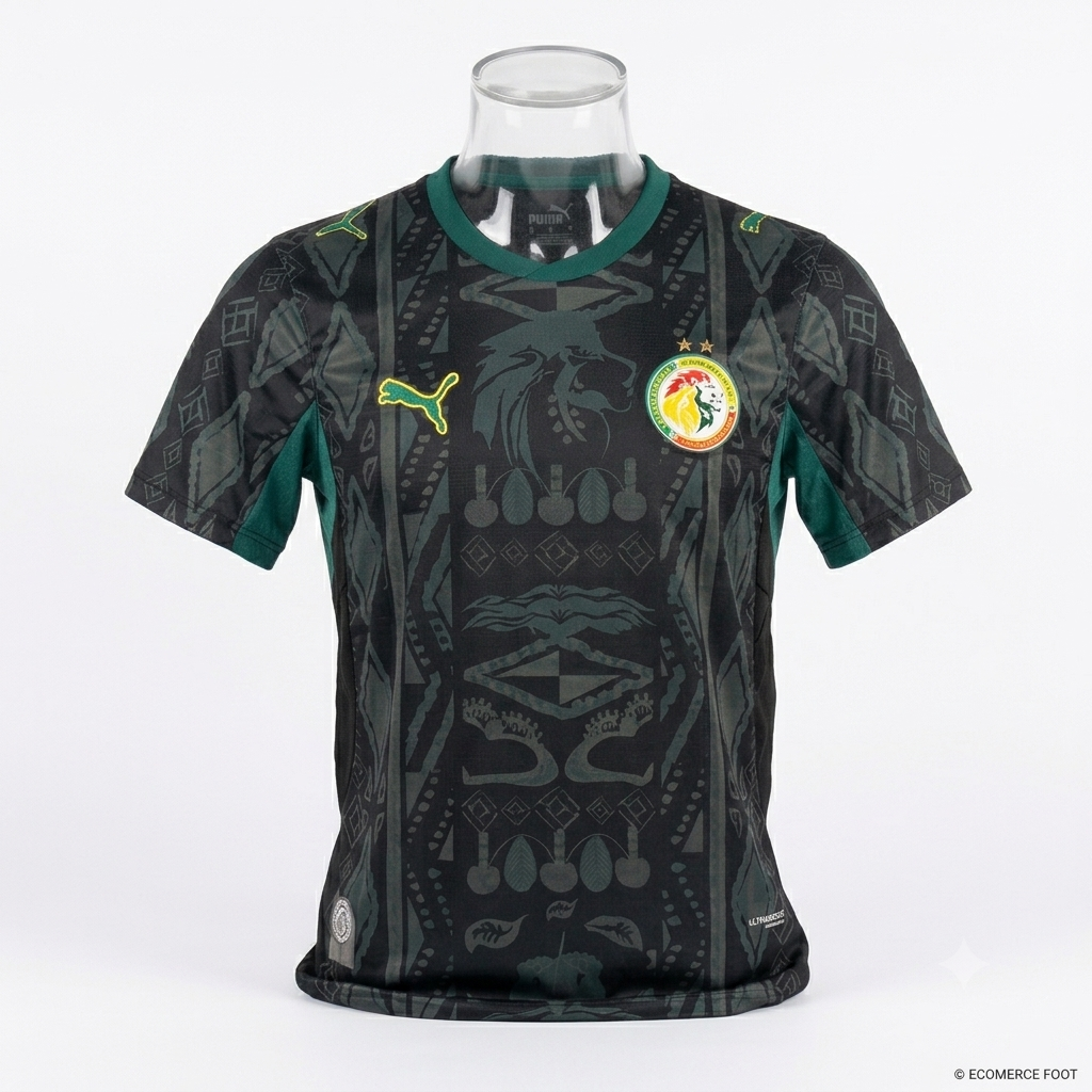 Maillot Noir Sénégal Coupe du Monde 2026