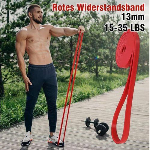 Bande De Résistance Élastique 15- 35 Lbs - Rouge